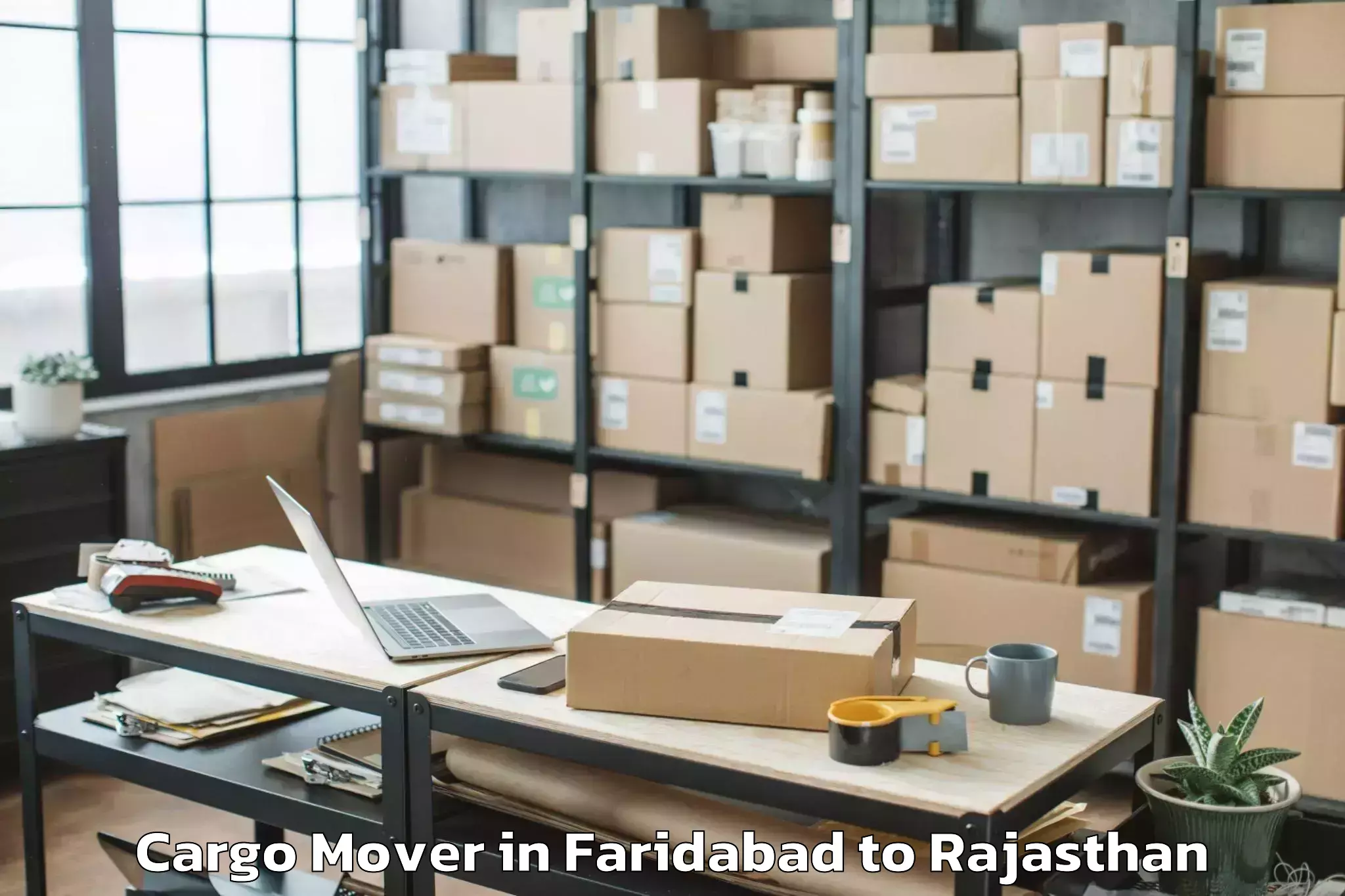 Get Faridabad to Jahazpur Cargo Mover